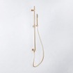 FugaFlow Eccelente Acces Glijstang met geïntegreerde wandaansluitbocht - 90cm - Geborsteld Messing PVD (Goud) SW1468833