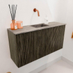 Mondiaz JOYA-DLUX 80cm toiletmeubel - kleur Shadow - Wastafel FAYE positie Midden Zonder kraangat kleur Oza. SW1425041
