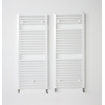 Instamat Robina Radiateur sèche-serviettes, dim. H 1810 x L 600 mm, 4 raccords ½", avec consoles murales, blanc standard SW416862