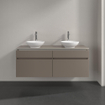 Villeroy & Boch Legato onderkast - met 4 laden voor 2 opzetwaskommen 140x50x55cm - matwit 0124798