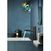 Hansgrohe Metropol 110 Mitigeur lavabo - 18.4 cm de haut - vidage push open - déport 13.5 cm - chrome noir brossé (anthracite) SW297566