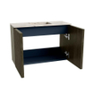 Mondiaz JOYA-DLUX 60cm meuble de salle de bains - couleur Shadow - Vasque FAYE position Milieu Sans trou de robinet couleur Nata. SW1424941