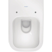 Duravit HappyD 2 cuvette suspendue à chute profonde sans rebord de rinçage avec fixation dissimulée 36,5x54cm avec WonderGliss blanc SW54347
