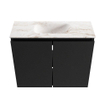 MONDIAZ TURE-DLUX Meuble toilette - 60cm - Urban - EDEN - vasque Frappe - position centrale - sans trou de robinet SW1102629