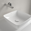 Villeroy & Boch Artis vasque à poser - carrée 41x41x12,5cm - Ceramic+ sans trou de robinet sans trop-plein stone white SW209531