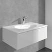 Villeroy & Boch Antao wastafelkraan - opbouw - met Push-Open afvoergarnituur - chroom SW974147