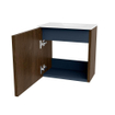 Mondiaz JOYA 40cm meuble de salle de bains WC - couleur Walnut - Vasque FAYE position Droite 1 trou de robinet couleur Talc. SW1421239