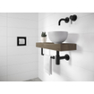 Looox Closed closetrolhouder - inbouw - 1 rol - zwart mat SW383205
