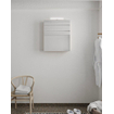Mondiaz CUBB Armoire de toilette avec miroir - 60x70cm - 1 porte - Linen (Blanc) SW410890