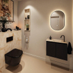 MONDIAZ TURE-DLUX Meuble toilette - 60cm - Urban - EDEN - vasque Frappe - position droite - 1 trou de robinet SW1102616