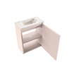 MONDIAZ TURE-DLUX Meuble de toilettes 40 cm Rosee. Lavabo EDEN Frappe position milieu. Sans trou de robinet. SW1102933