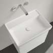 Villeroy & Boch COLLARO Lavabo 65x16x8.5cm sans trop-plein ni trou de robinet Ceramic+ Blanc Alpin SW358371