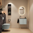 MONDIAZ TURE-DLUX 60cm toiletmeubel Greey. EDEN wastafel Lava positie links. Met 1 kraangat. SW1103820