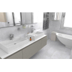 Terravito Davano carreau mural et de sol - 30x60cm - 9mm - Rectangulaire - rectifié - effet béton - blanc mat SW359782