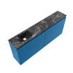 MONDIAZ TURE-DLUX Meuble de toilettes 120 cm Jeans. EDEN lavabo Lava position gauche. Sans trou de robinet. SW1103905