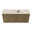 Mondiaz JOYA-DLUX 90cm meuble de salle de bains - couleur Dusk - Vasque FAYE position Milieu 1 trou de robinet couleur Nata. SW1425904