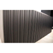 Adema Holz Ensemble de meuble - 100x45x45cm - 1 vasque en céramique Blanc - sans trous de robinet - 1 tiroir - Noir marron SW1025676