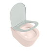 MONDIAZ LAVIE WC suspendu - 36x53cm - sans bride - Greey (gris) - softclose - quick-release - abattant WC - Rosee (rose) SW1208625