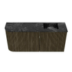 Mondiaz JOYA-DLUX 91.6cm toiletmeubel - ronding links kleur Shadow - Wastafel FAYE positie Rechts Zonder kraangat kleur Lava. SW1422878