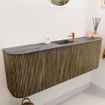Mondiaz JOYA-DLUX 123.2cm toiletmeubel - ronding links en rechts kleur Dusk - Wastafel FAYE positie Midden 1 kraangat kleur Sombra. SW1426187