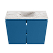 MONDIAZ TURE-DLUX Meuble de toilettes 60 cm Jeans. EDEN lavabo Glace position au milieu. Avec 1 trou de robinet. SW1103324