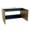 Mondiaz JOYA-DLUX 80cm toiletmeubel - kleur Dusk - Wastafel FAYE positie Midden 1 kraangat kleur Meli. SW1425814