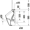 Duravit Me by starck urinoir wit-mat wit SW297054