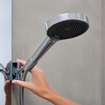 Hansgrohe Rainfinity showerpipe 360 1jet avec tablette de douche 350 chrome SW918118