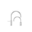 Quooker BE Nordic Round Twintaps mitigeur eau bouillante - bec orientable - réservoir PRO3 - Eau chaude / bouillante - Chrome SW795643