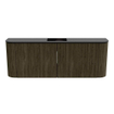 Mondiaz JOYA 113.2cm toiletmeubel - ronding links en rechts kleur Shadow - Wastafel FAYE positie Midden Zonder kraangat kleur Urban. SW1421582