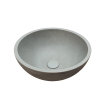 Ideavit Beton lavabo sur pied - 36x14,5cm - rond - avec bonde clic-clac - anti-rayures - étanche - couleur D5 SW1080015