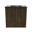 Mondiaz JOYA-DLUX Meuble de toilette 40cm - couleur Shadow - Vasque FAYE position Milieu Sans trou de robinet couleur Lava SW1422870