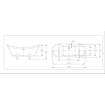 Best Design nostalgisch vrijstaand bad op poten 175x72x79cm OUTLETSTORE STORE36461