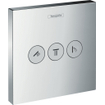 Hansgrohe ShowerSelect Ensemble de finition pour robinet d'arrêt encastré avec 3 fonctions d'arrêt chrome 0452222