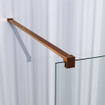 BRAUER Copper Season Inloopdouche - helder glas - 100x200cm - koper geborsteld SW1039023
