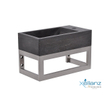 Wiesbaden support de montage carré 40x22x15 cm inox SW373661