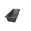 Xenz Aruba baignoire - 180x80cm - avec trop-plein - sans bonde - Acrylique Anthracite Mat SW103119