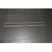 Grille de carrelage Wiesbaden pour caniveau de douche 60 x 7 cm inox SW10710