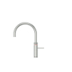 Quooker BE Fusion Round mitigeur d'eau bouillante - bec pivotant - réservoir Combi+ - Eau chaude / bouillante - Inox SW795559