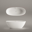 Fugaflow Eccelente Arredo Baignoire Indépendante - 175x76x60cm - solid surface - mat blanc SW1212613