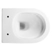 QeramiQ Salina 2.0 WC mural - Sans rebord de chasse - 48,5 cm - Abattant à fermeture douce - Blanc brillant SW1247815