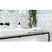 Terravito Hovano carreau mural et de sol - 60x60cm - 10mm - Carré - rectifié - Terrazzo - Blanc mat SW728272