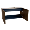 Mondiaz JOYA-DLUX 80cm toiletmeubel - kleur Walnut - Wastafel FAYE positie Midden 1 kraangat kleur Arena. SW1424335
