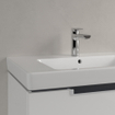 Villeroy & Boch Subway 2.0 Double lavabo pour meuble 130cm avec 2 trous pour robinetterie et trop plein Blanc 1024040