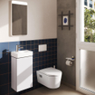 Hansgrohe Xilesa E Meuble lavabo pour lave-mains - 34x24cm - charnière gauche - blanc mat SW1406582
