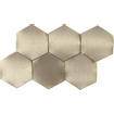 Dune Materia Mosaics Mozaiektegel 16.2x28cm Icon Gold Hexagon 4mm Mat/glans Gold SW798685