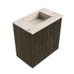 Mondiaz JOYA-DLUX 40cm toiletmeubel - kleur Shadow - Wastafel FAYE positie Midden Zonder kraangat kleur Nata. SW1424931