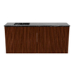 Mondiaz JOYA-DLUX 90cm toiletmeubel - kleur Ruby - Wastafel FAYE positie Links Zonder kraangat kleur Lava. SW1423645