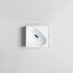 Clou Flush hoekfontein 27x27x10cm zonder kraangat Keramiek Wit SW9334