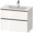 Duravit D-neo Meuble sous vasque 81x46.2x62.5cm 1 tiroir Blanc haute brillance SW641076